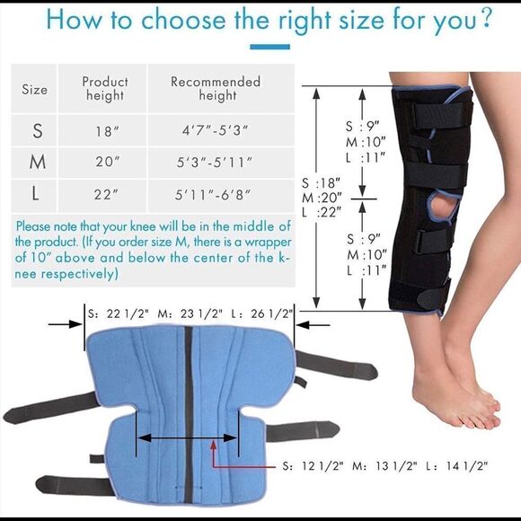 Velpeau Knee Immobilizer Pre-and Postoperative & Injury or Surgery Recovery - Picture 4 of 6